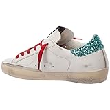 Golden Goose Damenschuhe Sneaker Glitter Superstar Vintage 10867 Weiß-Python, Weiß, 35 EU