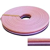 【日本製・10m】手芸用ホビーテープ クラフトバンド 紙バンド キット 12本幅 クラフトテープ ペーパークラフトバンド 手作りキット WrapFun ラップファン (ピンク オーチャード）