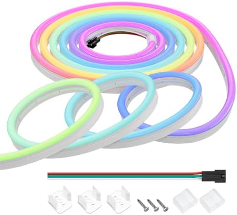 Amazon.com: ALITOVE Addressable Neon LED Strip Lights WS2811 16.4ft ...