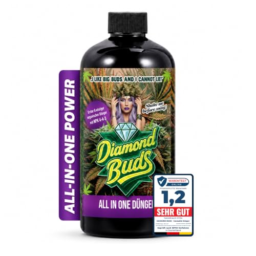 Diamond Buds® All-in-One Bio Pflanzendünger, NPK 4-4-3 – für...