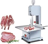Elektrische Knochensägemaschine - Kommerzielle Bandsäge zum Schneiden von gefrorenem und frischem Fleisch, 750 W Hochleistungs-Elektroschneider