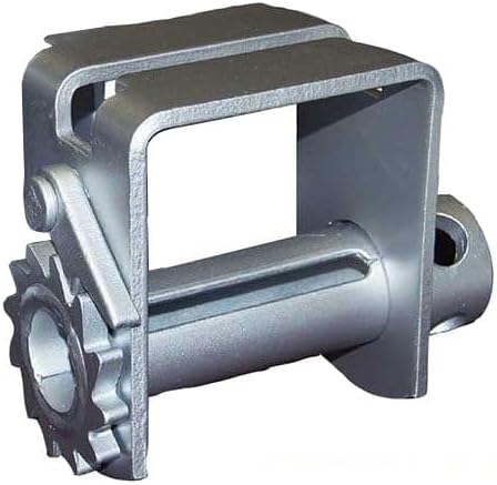 Miniatura 3 de Mytee Products Paquete de 4 cabrestantes deslizantes dobles en L para pista doble L  5500 libras WLL chapado en zinc deslizante de perfil estándar