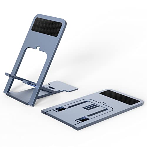 Xunicute Foldable Phone Stand For Desk Full Adjustable Portable Cell Phone Holder - Cellphone Cradle Dock For Travel And Desktop Use - Compatible With Iphones, Ipads, Android Smartphones, And More #TOP7