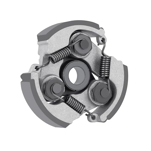 Tunejoy Almohadilla de Embrague con 3 Resortes Embrague Centrífugo Aluminio para 2 Tiempos 43cc 47cc 49cc Quad Pocket Bike Sin Ranura Negro