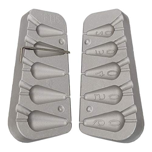 Moule de Poids Inline de pêche à la Poire 20-30-40-50-60g / pêche en Bateau Carpe