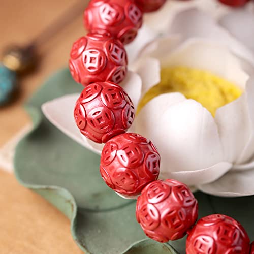 Bracelet Mala en Cinabre 8mm | Retrouvez Énergie et Sérénité