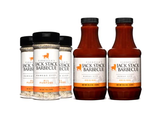 Jack Stack Barbecue Original Sauce - Kansas City Bbq Sauce - Smoked Kc Bbq Sauce (2 Pack, 18Oz Bottles) - Kansas City Spice 3 Pack - For Chicken, Beef, Ribs, Vegetables, Seafood, And More (7Oz Each) #TOP8