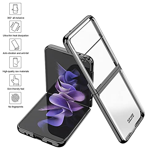 Capa de telefone para Samsung Galaxy Z Flip 3 Capa - Ultra-fina transparente Hard PC Slim Anti-arran