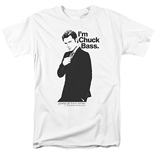 Gossip Girl Im Chuck Bass Unisex Adult T Shirt (Medium) White
