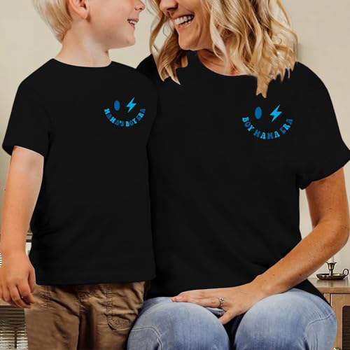 in My Boy Mom Era Shirt Mommy and Me Matching Outfits Mother's Day Tshirt Gift Funny Letter Printed Tees3
