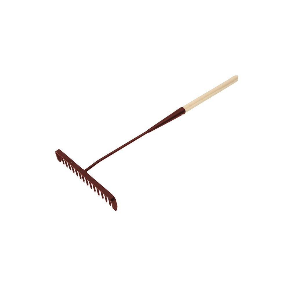 Faithfull Tarmac Rake 16in Round Teeth Wood Handle