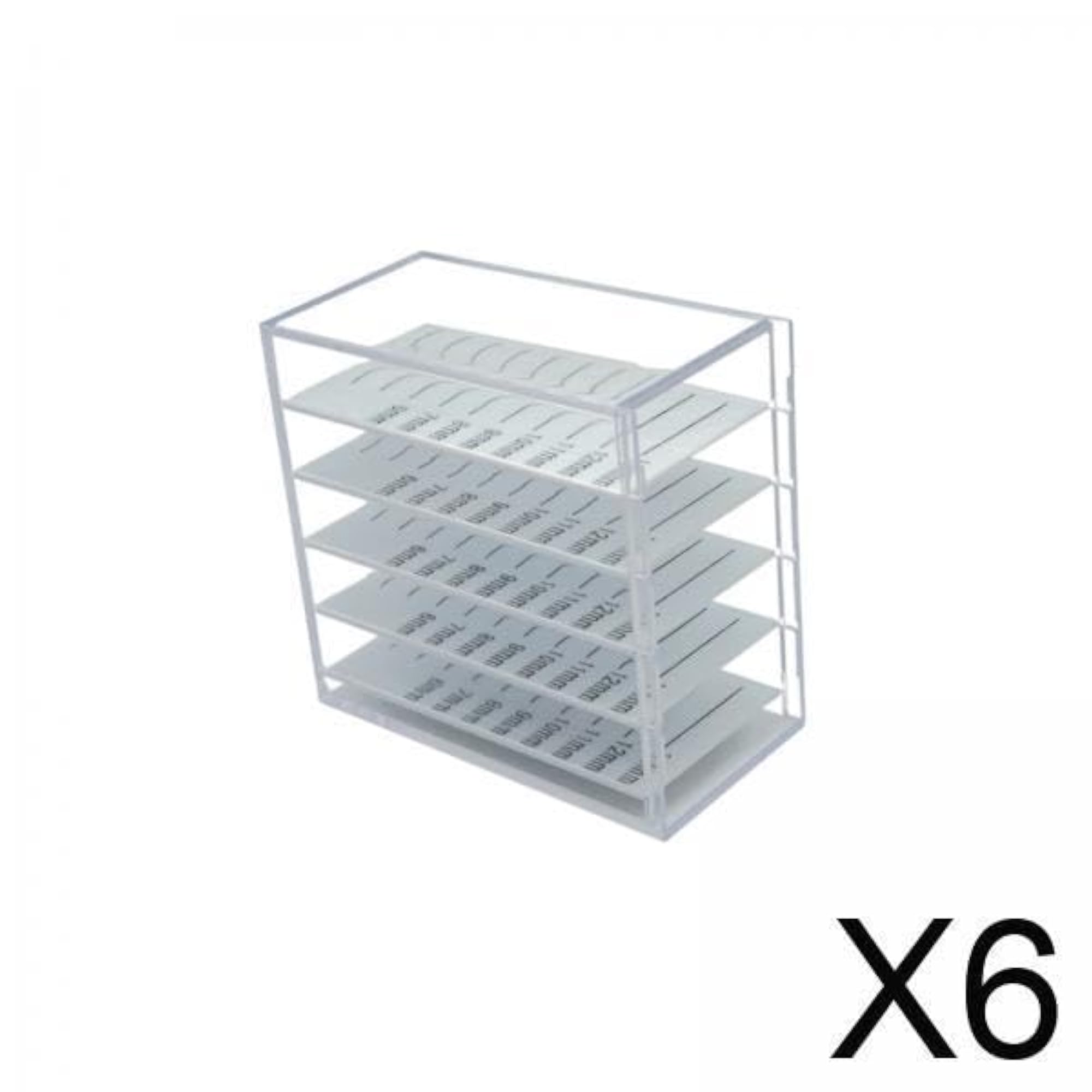 6x Eyelash Extension Storage Case 5 Layers Organizer