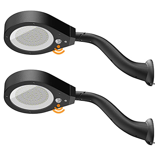 Motion Sensor Outdoor Wall Lights, Dusk to Dawn Wall Lantern Lights Outdoor IP65 Waterproof Porch Lights Outdoor Wall Mount Lights 61 LED Security Lights for Porch,Barn, Garage, Patio(2 Packs)