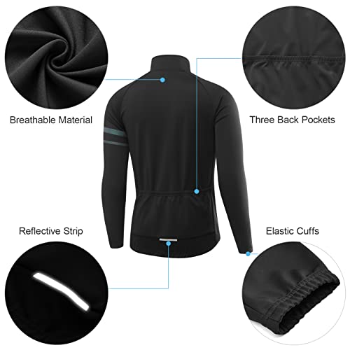 Chaqueta de ciclismo para hombre negro talla M miniatura 5
