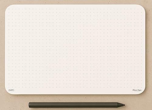 Image of CLEVER SIGNS A5 Dot Grid Notepad - 2 Pack (5.8 inch x 8.3 inch) - Medium Dotted Memo Desk Pads, Premium Paper with Cardboard Back Support - Mouse Pad Notepad, Ideal for Note-Taking, Planning, Sketching & Journaling