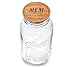 Ball Wide Mouth Mason Jar 64 oz (1 Pack) With M.E.M Wooden Storage Lid for Storage, Grains, Herbs, Pasta, Coffee, Cookies