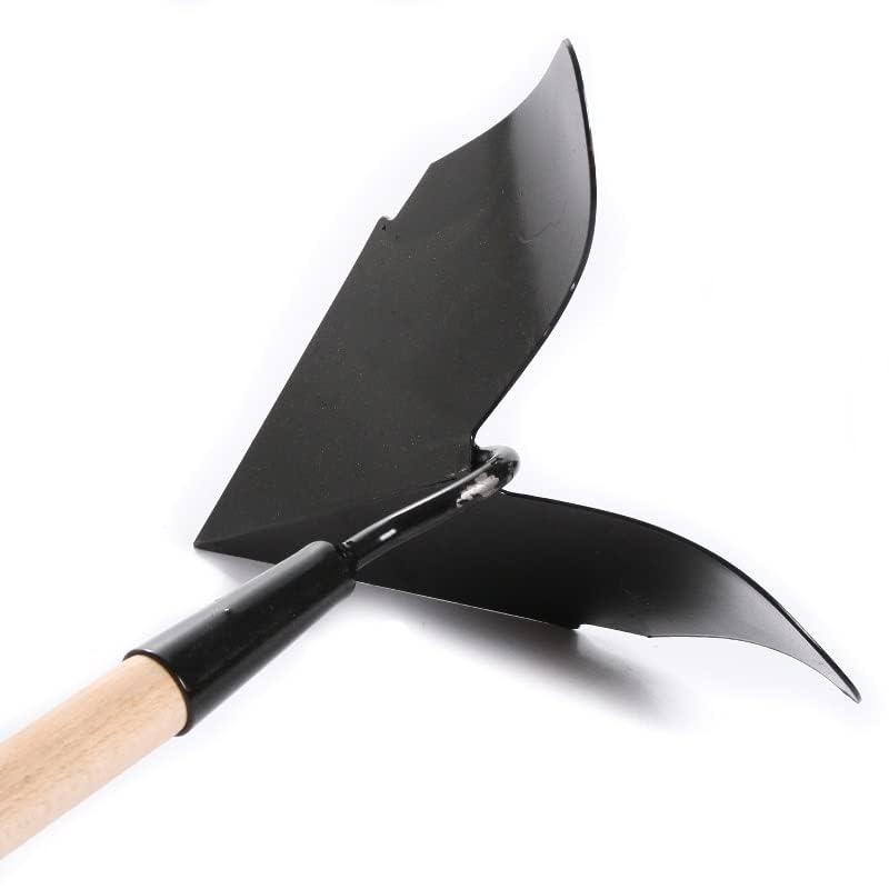 Kartoffelhäufler Kartoffelpflug Pflugschar Häufler Stiel 145cm aus Holz Häufelpflug Kultivator (23cm)