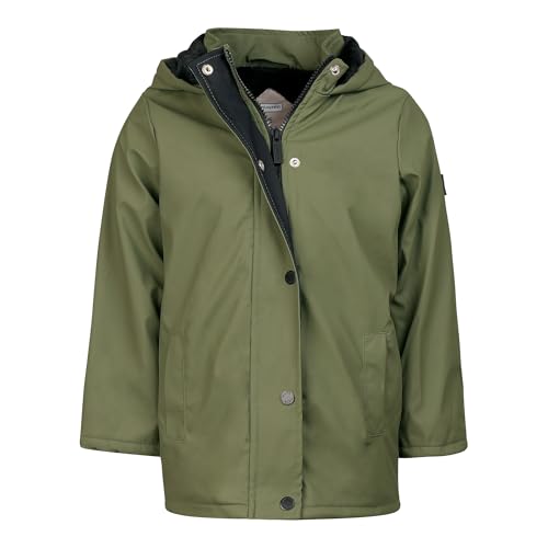 Image of Hunter Boys Plush Lined Rain Jacket - Waterproof Hooded Coat for Kids, Toddlers & Big Boys, Cold Weather Outerwear (2T-12)