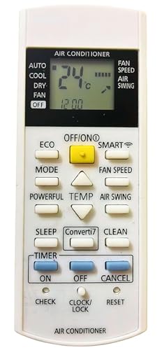Image of VHM 5 Years Warranty Compatible for Panasonic 1.5 Ton 5 Star Wi-Fi Inverter Smart Split AC Remote 7in1 Convertible, CS /CU-NU18ZKY5W, 2024 Model, White