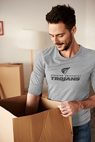 CreateMyTee | Anderson University Trojans Stacked Long Sleeve T-Shirt3
