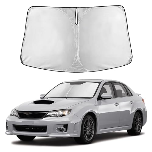 Image of Autovir Windshield Sun Shade Fit for 2008-2013 2014 2015 Subaru Impreza WRX /WRX Sti Sunshade, Front Car Window Shades Sun Visor, Blocks UV Rays & Heat, Car Accessories