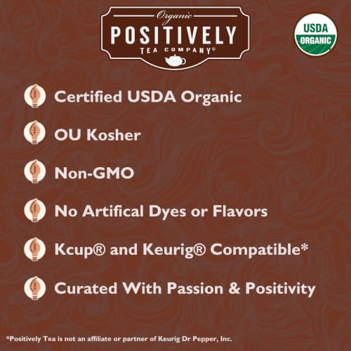 Image of Organic Positively Tea Company, Pu-Erh, Black Tea Bags, 20 Count