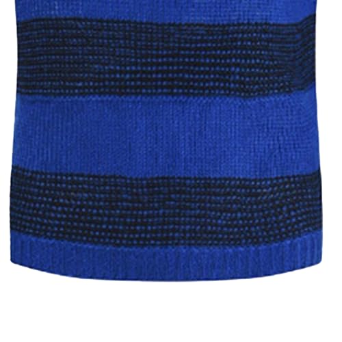 Mens Fashionable Striped Knitted Pullover Soft Casual Crewneck Sweater Block Thermal Cottton Knitted Sweaters2