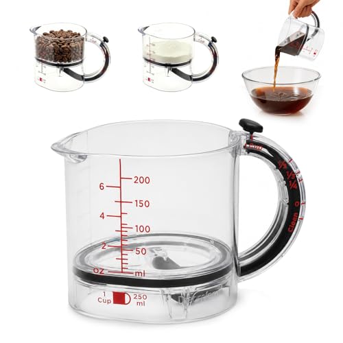 Vaso medidor ajustable 4 en 1 de acero inoxidable miniatura 1