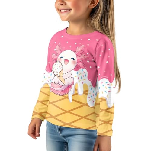 Image of Kids Long Sleeve Shirts for Girls 3-16 Year Old Cute Clothes for Teen Girls Casual Workout Tops