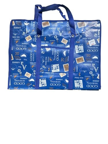 Generico Frakta - Bolsa grande azul para la compra de la colada, ideal para guardar objetos de lavandería de hasta 25 kg, turquesa, 55 x 37 x 35 cm (Volume: approximately 71 litri)