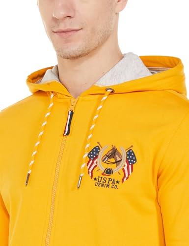 Image of U.S. Polo ASSN. Men's Cotton Hooded Neck Sweatshirt