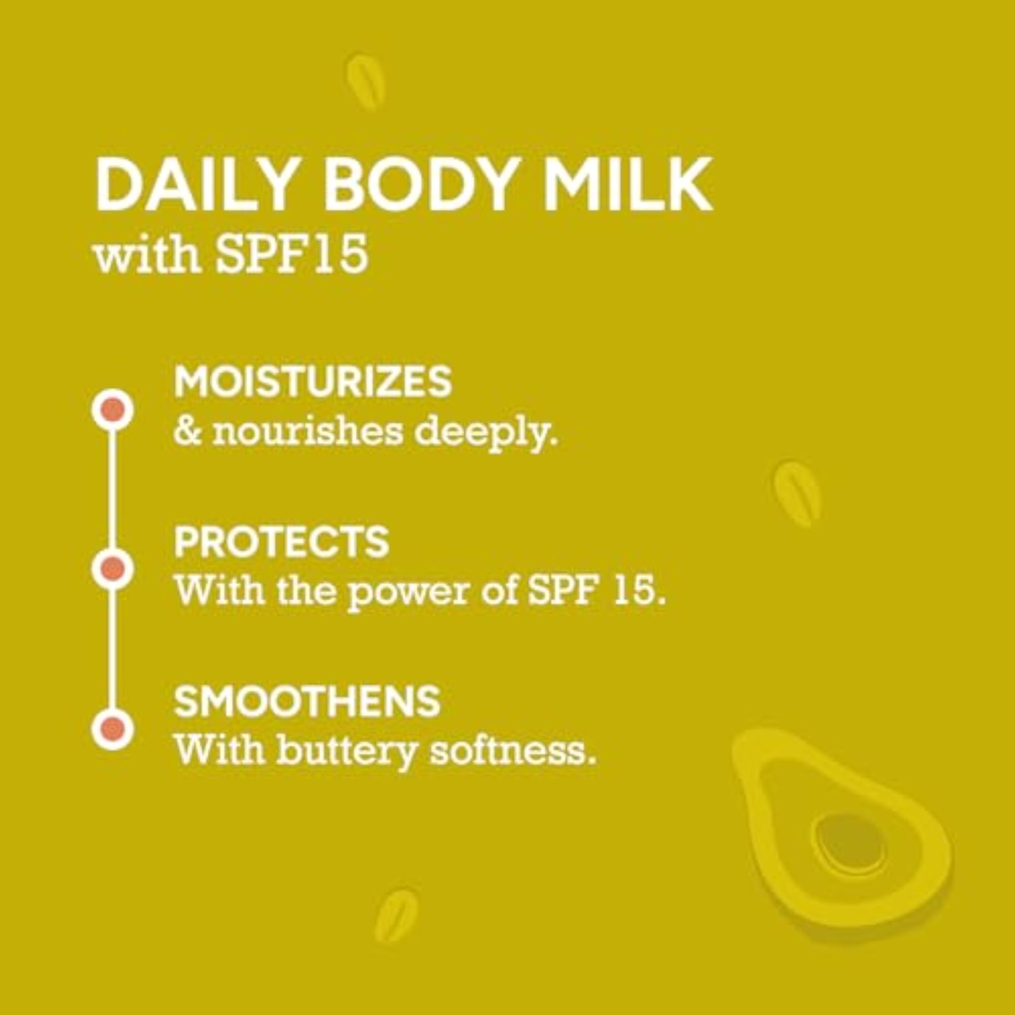 Soothing Body Milk with SPF 15, Lightweight & Non-Greasy
