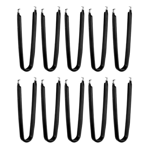 Image of HARFINGTON 10Pcs IC Chip Extractor IC U Shape Puller Stainless Steel with Insulated Vinyl Grip Motherboard Circuit Board Component Puller Chip Extractor for PCB Removal Tool, Black