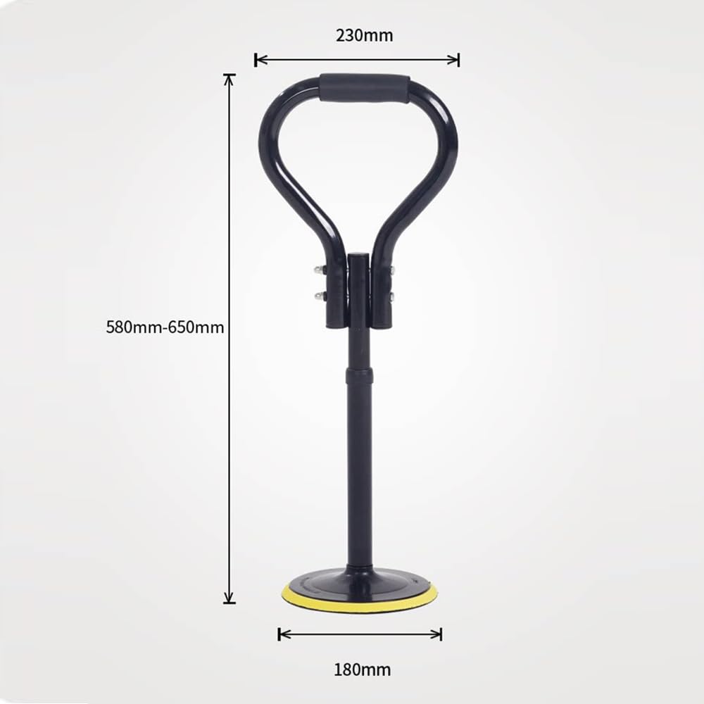 Ayuda para Levantarse Ajustable en Altura (58–65 cm) con Capacidad de Carga de hasta 150 kg – Asiste a Ancianos y Personas con Movilidad Reducida a Levantarse, Caminar con Seguridad y en Tareas Domést