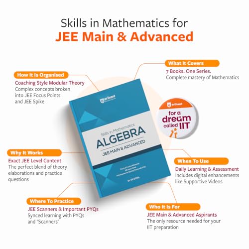 Image of Arihant Skills in Mathematics Combo for JEE Main & Advanced 2026-2027 | Algebra, Calculus, Coordinate Geometry, Trigonometry, Vectors & 3D | Theory, Practice & PYQs | IIT JEE Guide