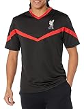 Icon Sports Herren Liverpool FC Game Day Jersey inspiriert Polyshirt Hemd, schwarz/red, Large