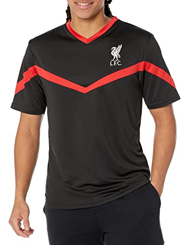 Icon Sports Official Liverpool FC Game Day Shirt - Unisex Adult - LP104PT Black M