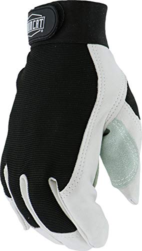 Ironcat 86552 Goatskin Grain Goat Gloves- X-Large, Reinforced Palm And Thumb, Hook And Loop Closure #TOP4