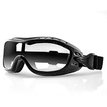 Bobster Night Hawk, Gloss Black Frame, Smoked Clear Lens