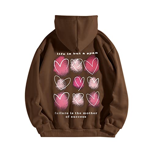 FKoexedsny Sudadera con capucha para hombre con capucha y capucha para mujer, caqui, XXL