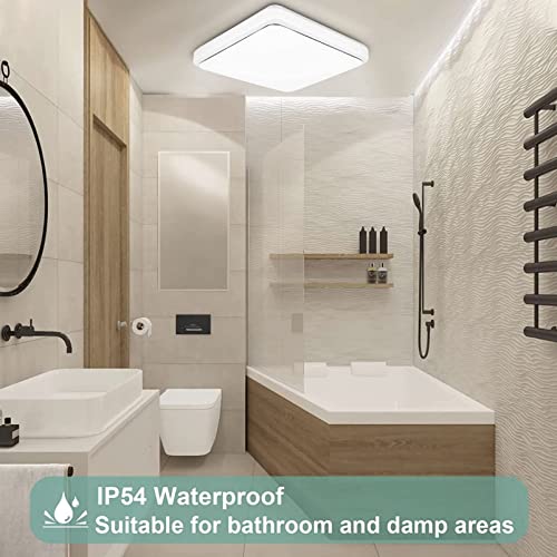 Trintion LED Ceiling Light, 36W Square Bathroom Lights, 38cmx38cm, 6000K, White, for Bedroom, Living Room, Kitchen, Corridor, Office - Cosy Home Interiors Trintion LED Ceiling Light, 36W Square Bathroom Lights, 38cmx38cm, 6000K, White, for Bedroom, Living Room, Kitchen, Corridor, Office - Image 5