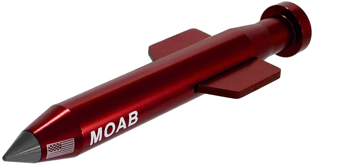 VMS RACING RED MOAB ANTENNA in Heavy Gauge CNC Machined Billet Aluminum Short Compatible with CHEVY SILVERADO 1500 2500 3500