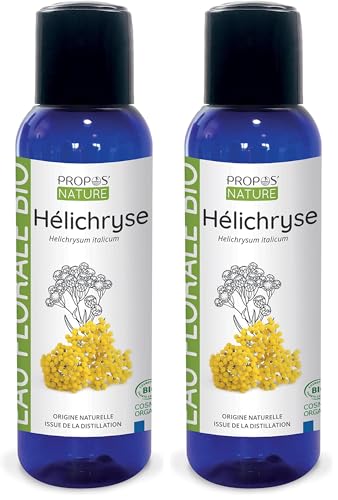 Hydrolat d’Hélichryse italienne corse Bio - Helichrysum italicum - 100ml - PROPOS'NATURE (Lot de 2)