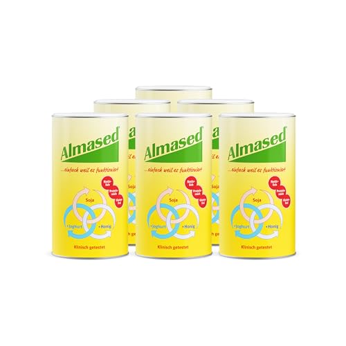 Almased Original Pulver zur Gewichtsreduktion 6x 500g effektive Gewichtsabnahme wissenschaftlich bewiesen proteinreicher Mahlzeitersatz 60 Portionen