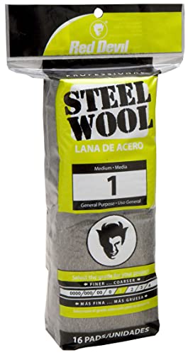 Image of Red Devil 0314 Steel Wool, 1 Medium (Pack of 96)
