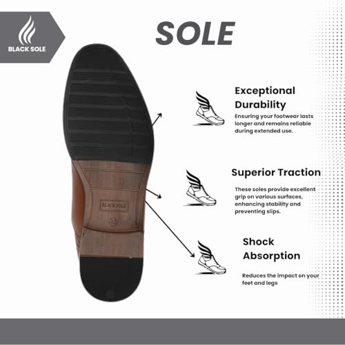 Image of Formal Oxford Shoes for Men Leather Office Dress Uniform Derby Shoes for Men