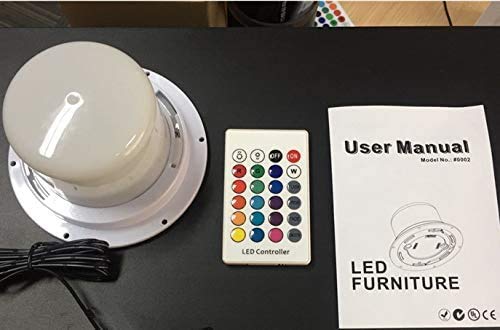 Silla Led Cubo Inalámbrico De 16'' Luces, Asiento Led