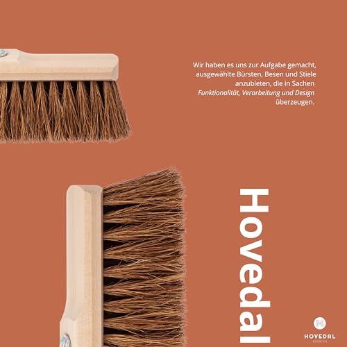 Kokosbesen mit Stiel, Kehrbesen Kokos mit Teleskopstiel Set, Saalbesen, Zimmerbesen, Straßenbesen mit Kokosborsten, Naturfaser – Bild 6