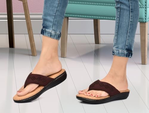 Image of HEALTH FIT Extra Soft Orthopedic Slippers /Doctor Chappal & Footwear with Memory Foam For Women Footwear