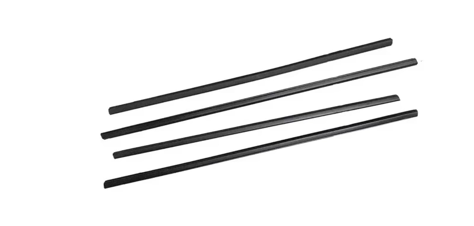 Pbqenxb One Color For Chevrolet For Sail 2010-2014 Sedan Sealing Rubber Sail Weather Strip Saloon 4 Pieces Outside Windows Glass Rubber Outer Window Weatherstrip